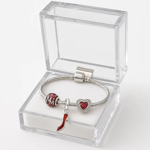 Pulseira Feminina com Berloques - Foto 3