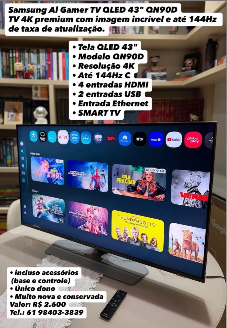Samsung Al Gamer TV Qled 43QN90D  - Foto 3