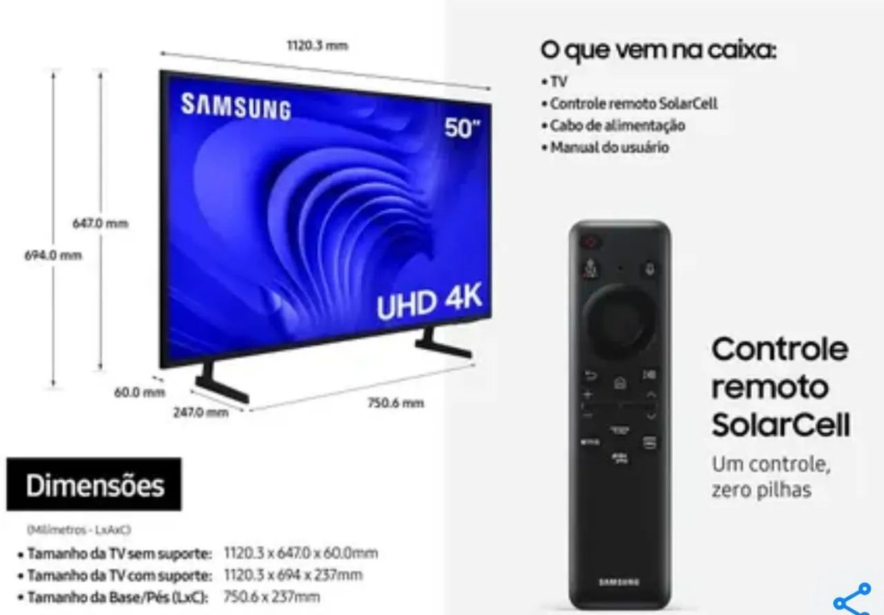 Smart TV 50 4KUHD LED SAMSUNG  - Foto 2