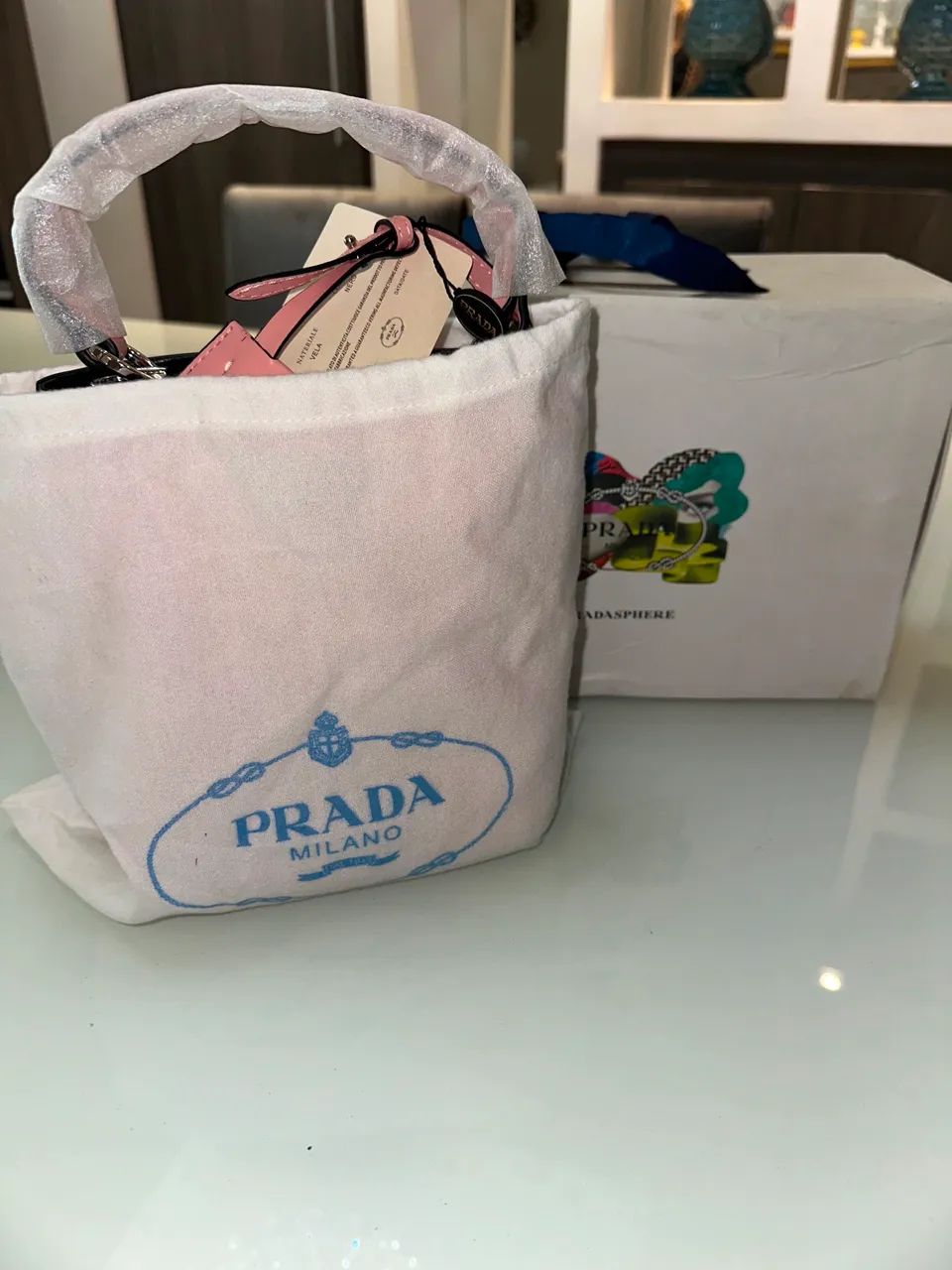 Bolsa Prada Milano Rosa - Foto 5