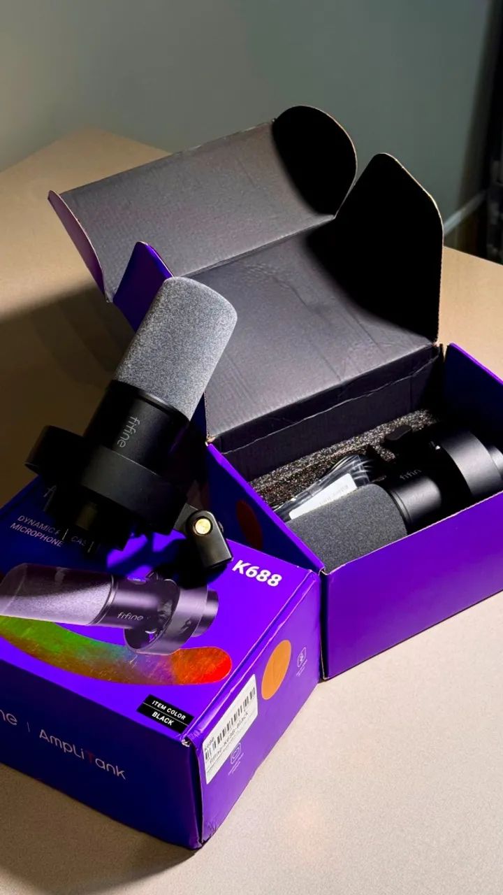 MICROFONE DINÂMICO FIFINE K688 USB/XLR