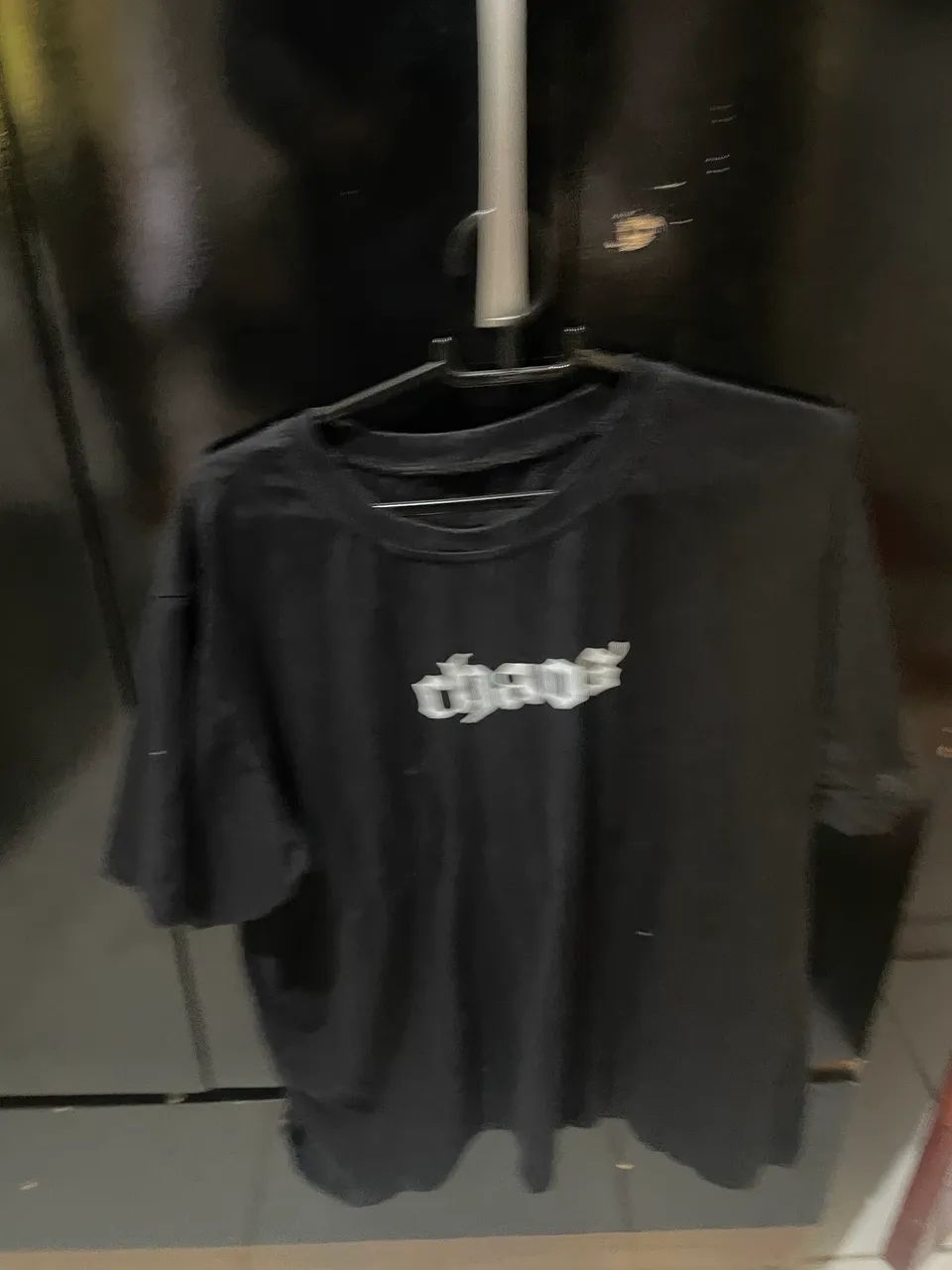 Camiseta Masculina Preta Oversized Básica - Nova - Foto 2
