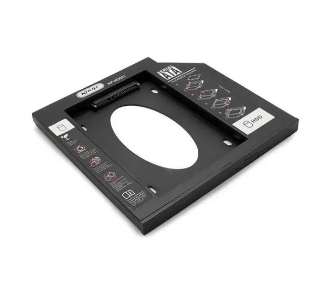 Adaptador Caddy 9,5 Mm P/ Hd Ssd Sata 2,5mm Knup - Foto 4