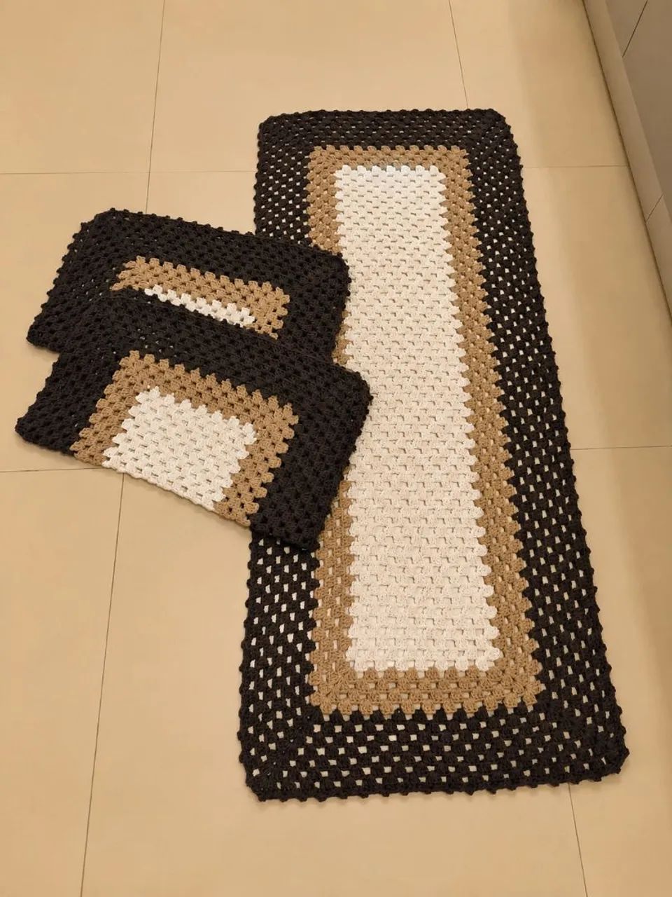 Jogo de Passadeira em Crochê 