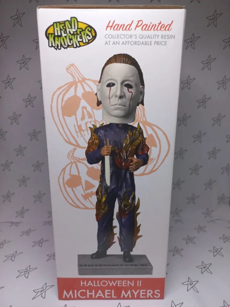 ACTION FIGURE -  NECA HALLOWEEN II - MICHAEL MYERS "ON FIRE" HEAD KNOCKER