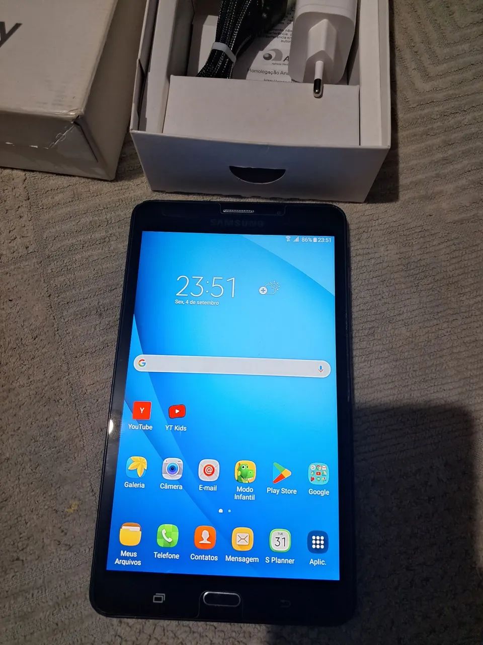 Tablet Samsung Galaxy Tab A6 pelicula e capa de brinde