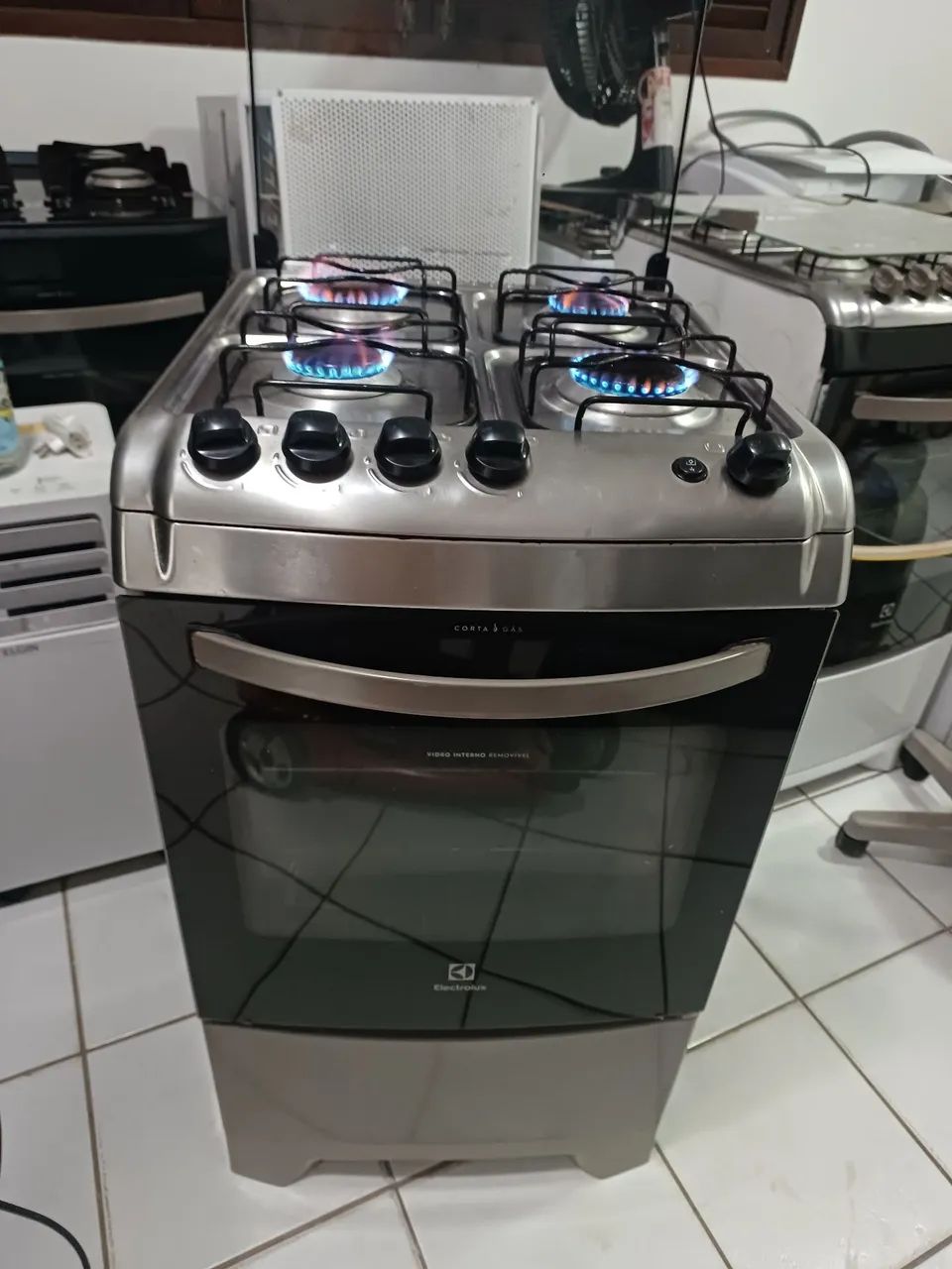 Fogão automático total super chamas 