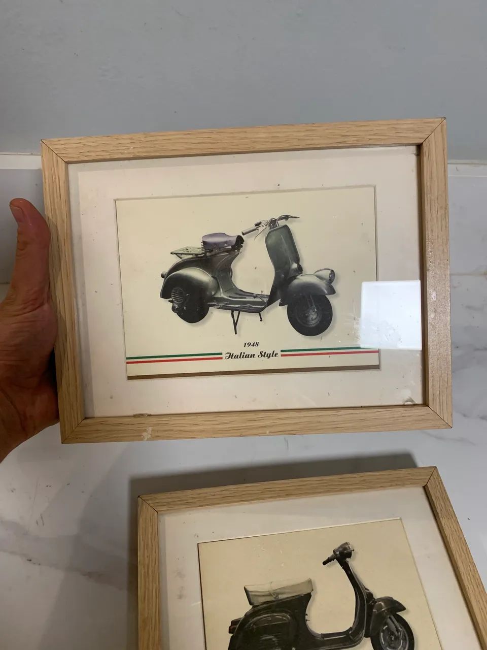 Par de quadros motocicletas antigas  - Foto 3