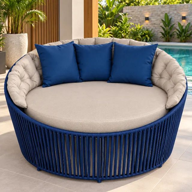 Chaise em corda náutica 