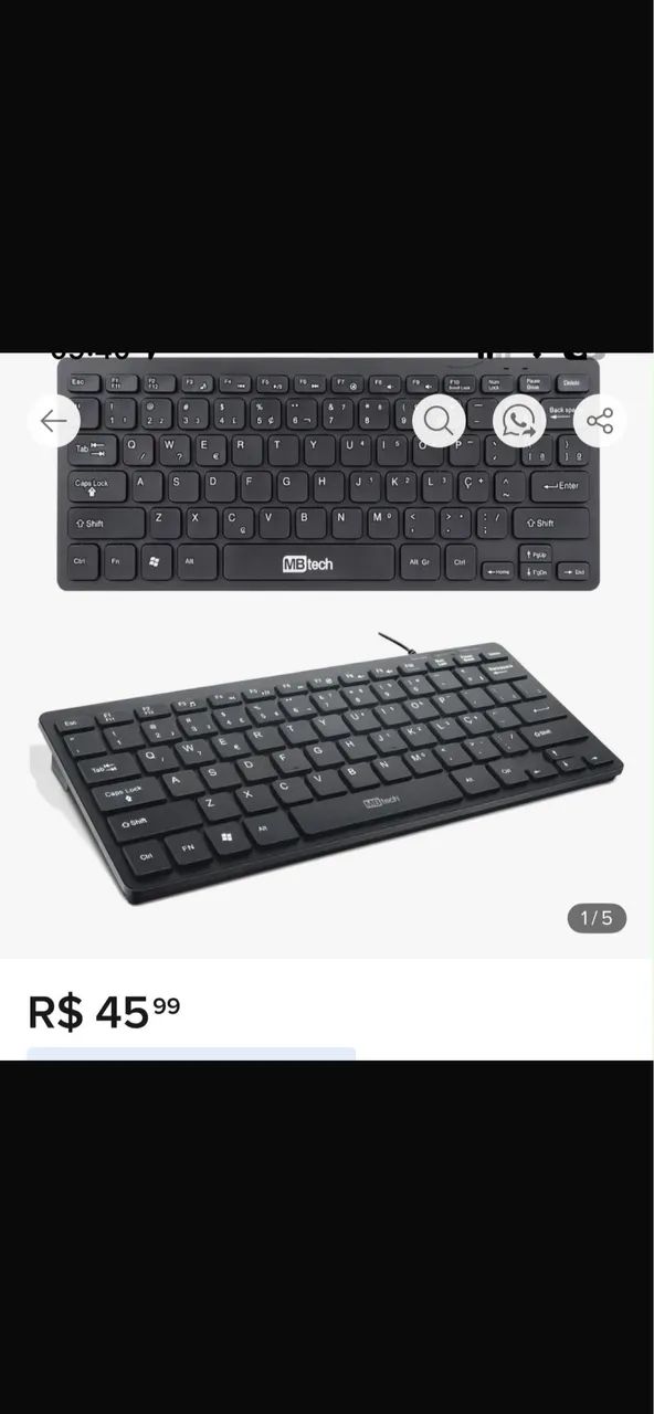 Mini teclado 