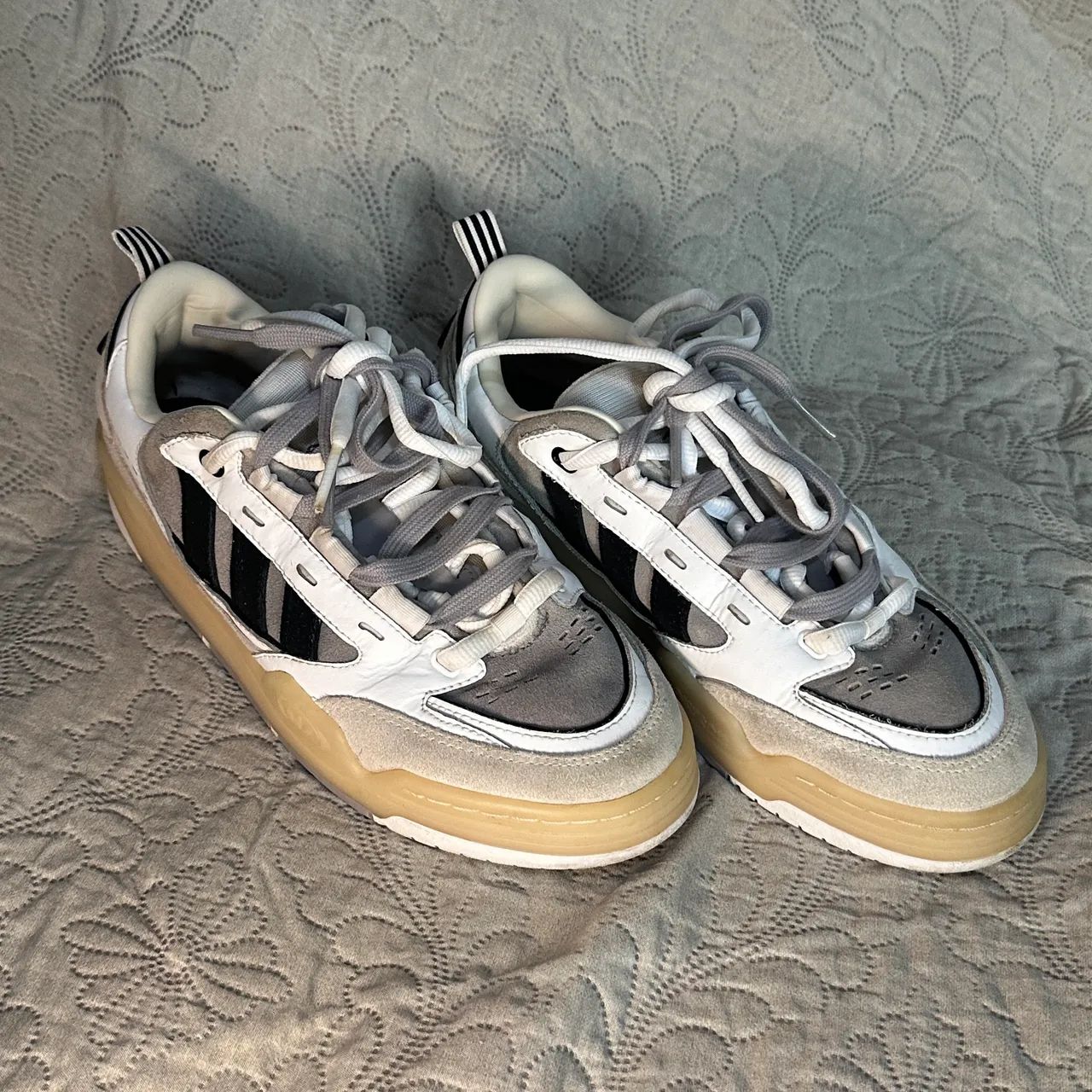 Tênis Adidas Adi-2000 branco/bege  - Foto 3