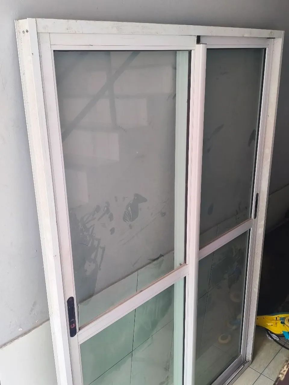 Porta de correr em alumínio com 2 bandeiras  - Foto 3