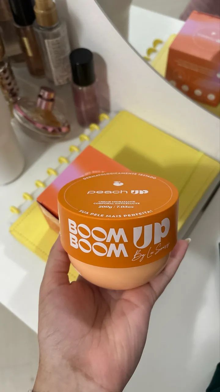Creme corporal peach up boom boom