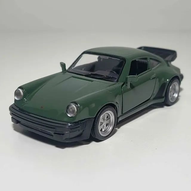 Miniatura Porsche 911 Turbo - Metal, Pneus Emborrachados, Top
