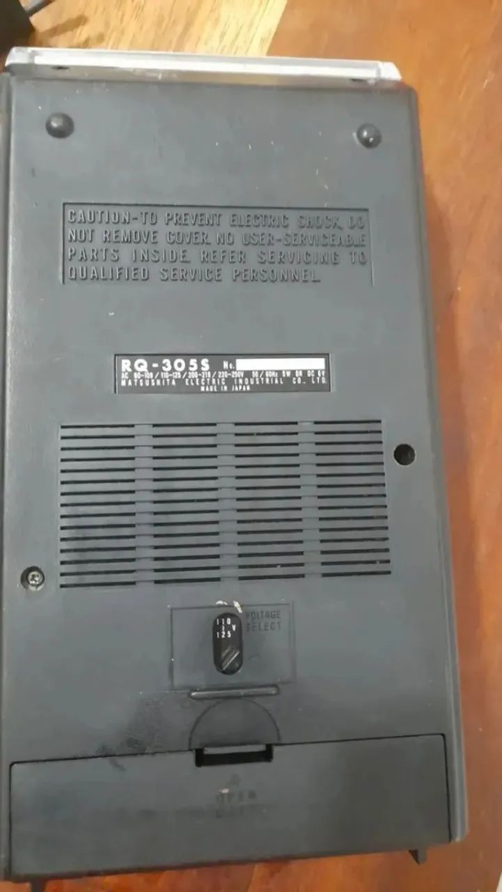 Gravador cassette national  rq-305s para consertar.  Ler descrição.  - Foto 4