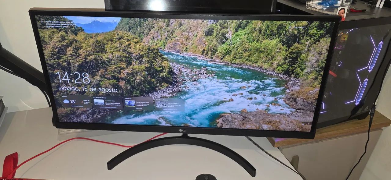 Monitor LG 29 POLEGADAS 2K ULTRAWIDE MUITO BARATO, APROVEITAR TELA TV