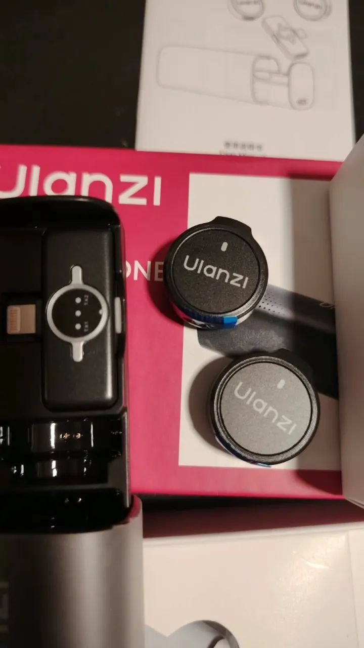 Ulanzi A21 2.4g Mini Microfone De Lapela Sem Fio Usb-c Preto - Foto 4