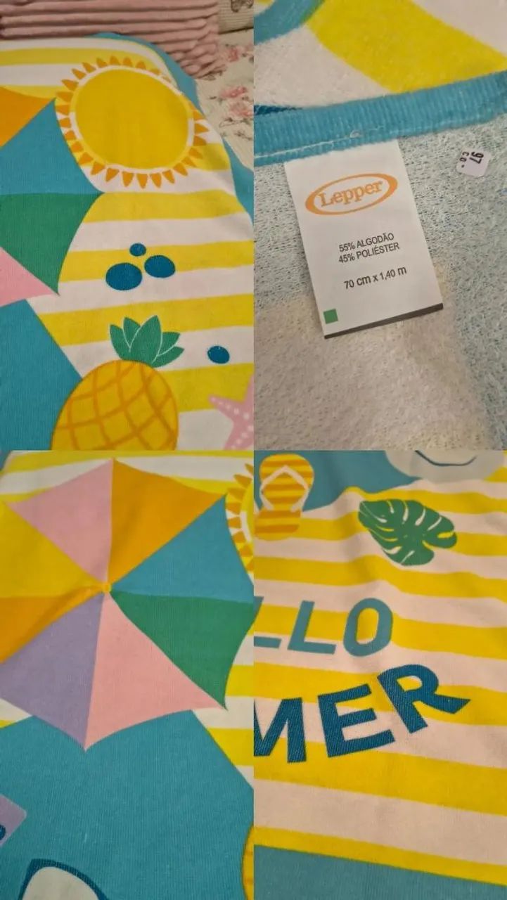 TOALHA AVELUDADA ESTAMPADA FÉRIAS  - Foto 3