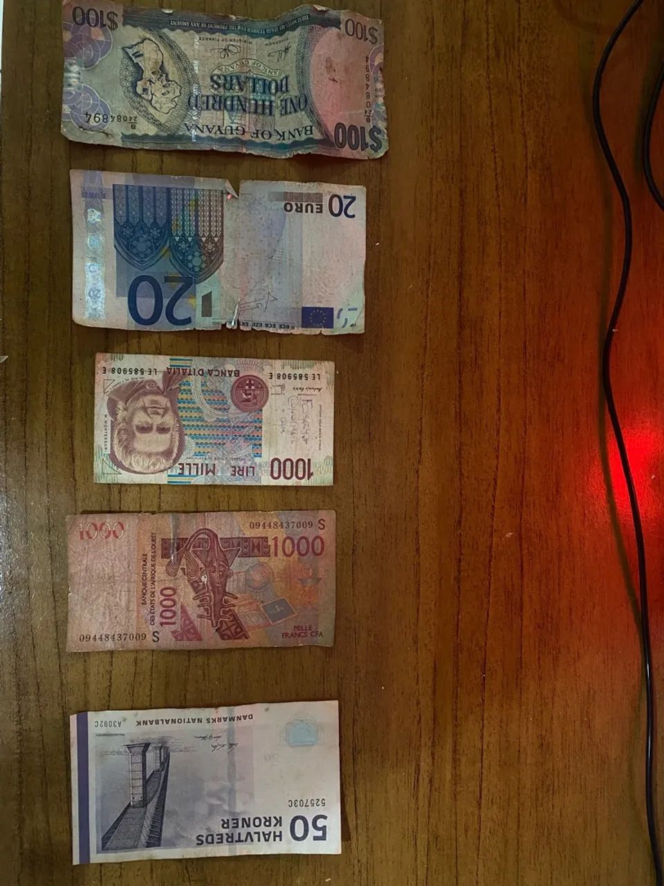 Notas antigas para coleção