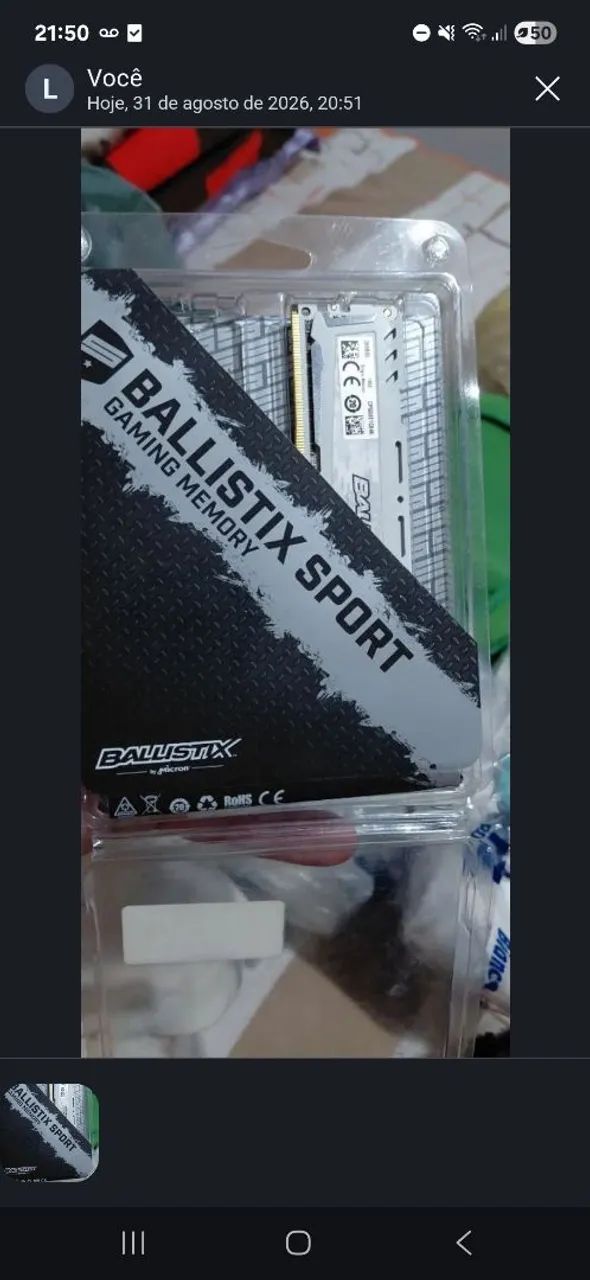 MEMÓRIA RAM DDR4 4GB 2666mhz