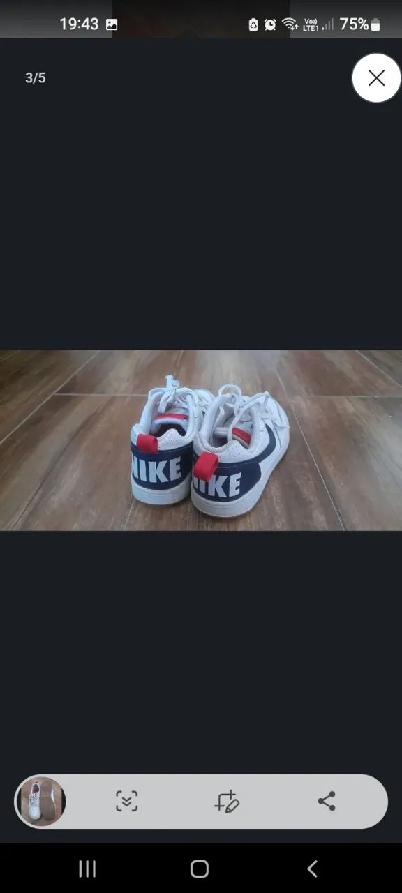 Tênis Nike N35 original couro  - Foto 4