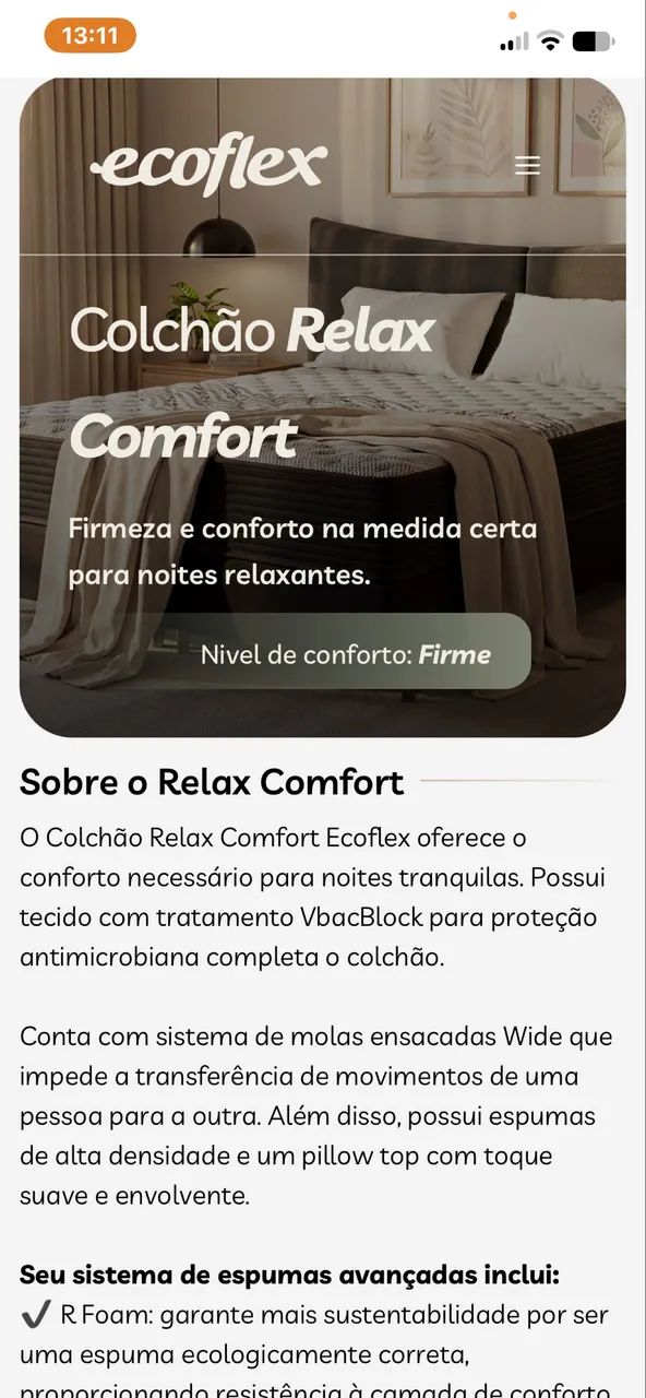 Colchão Queen Ecoflex Mola 