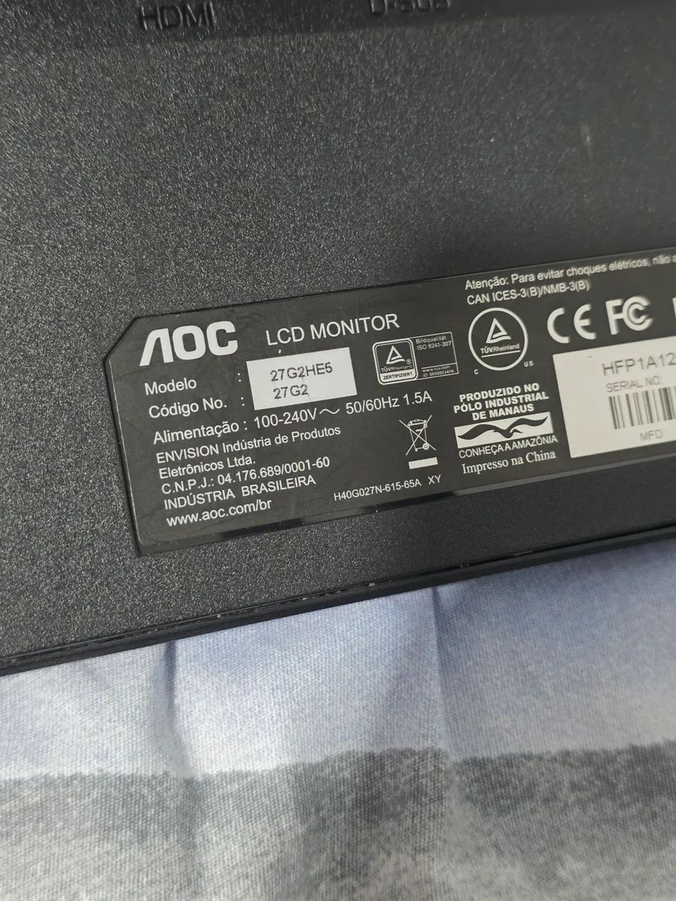 Monitor Aoc Hero 27 polegadas 27G2HE5 - Foto 5