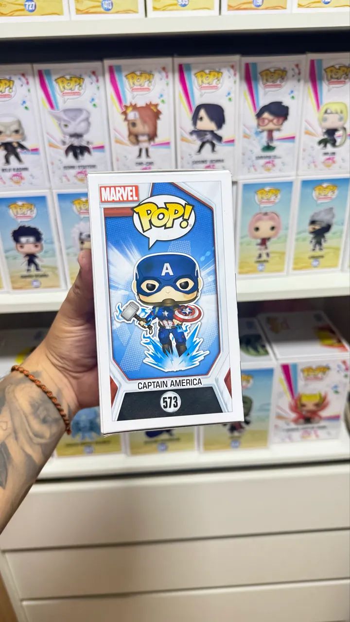 FUNKO POP MARVEL AVENGERS ENDGAME - CAPTAIN AMERICA 573 - Foto 5