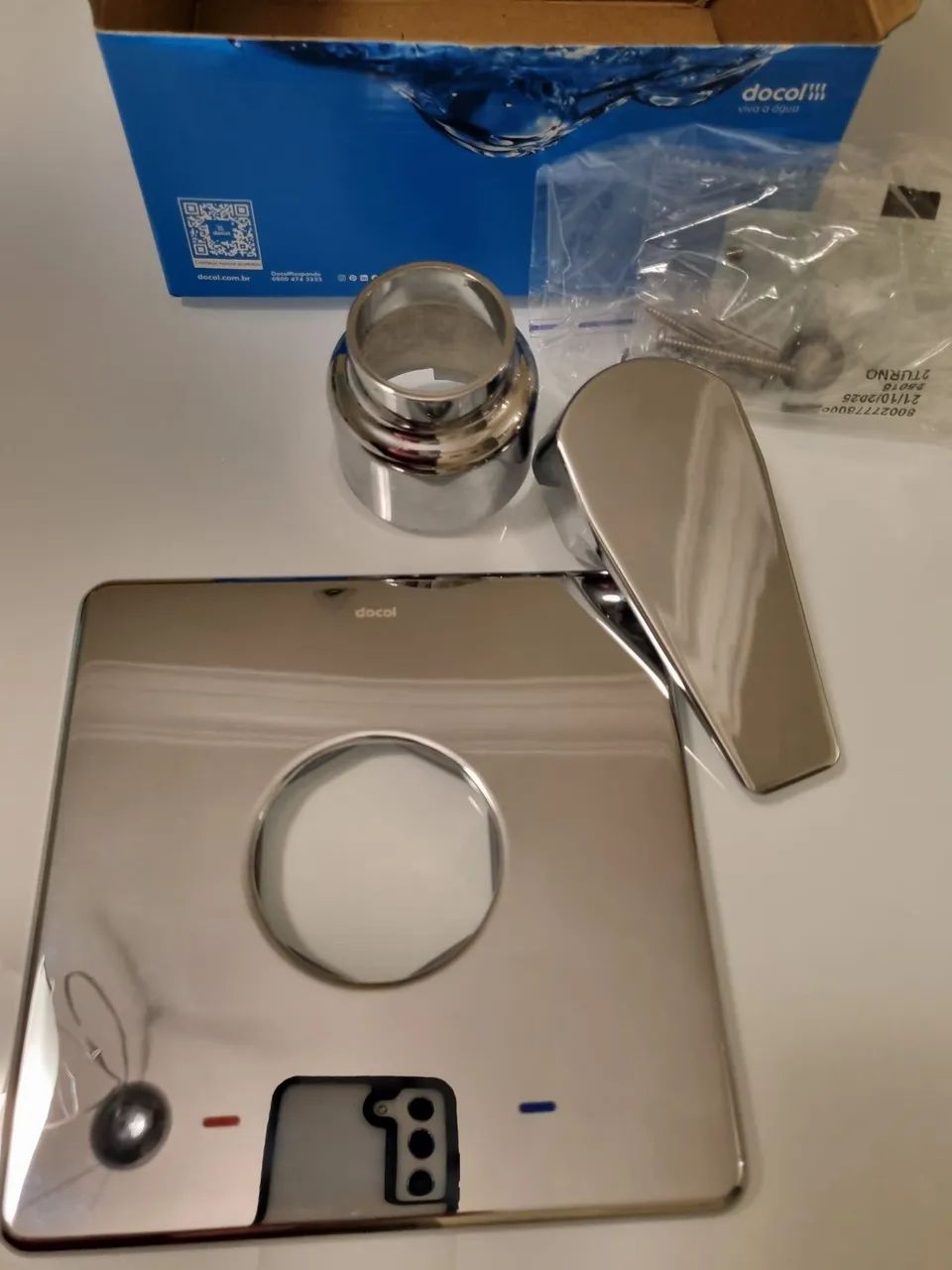 Docol Acabamento Monocomando para Chuveiro e Ducha Higiênica Alta Pressão 3/4" Lift - - Foto 3