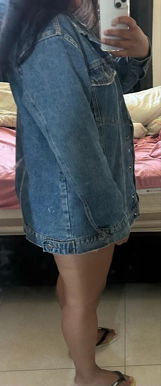 Jaqueta feminina alongada oversized - Foto 2