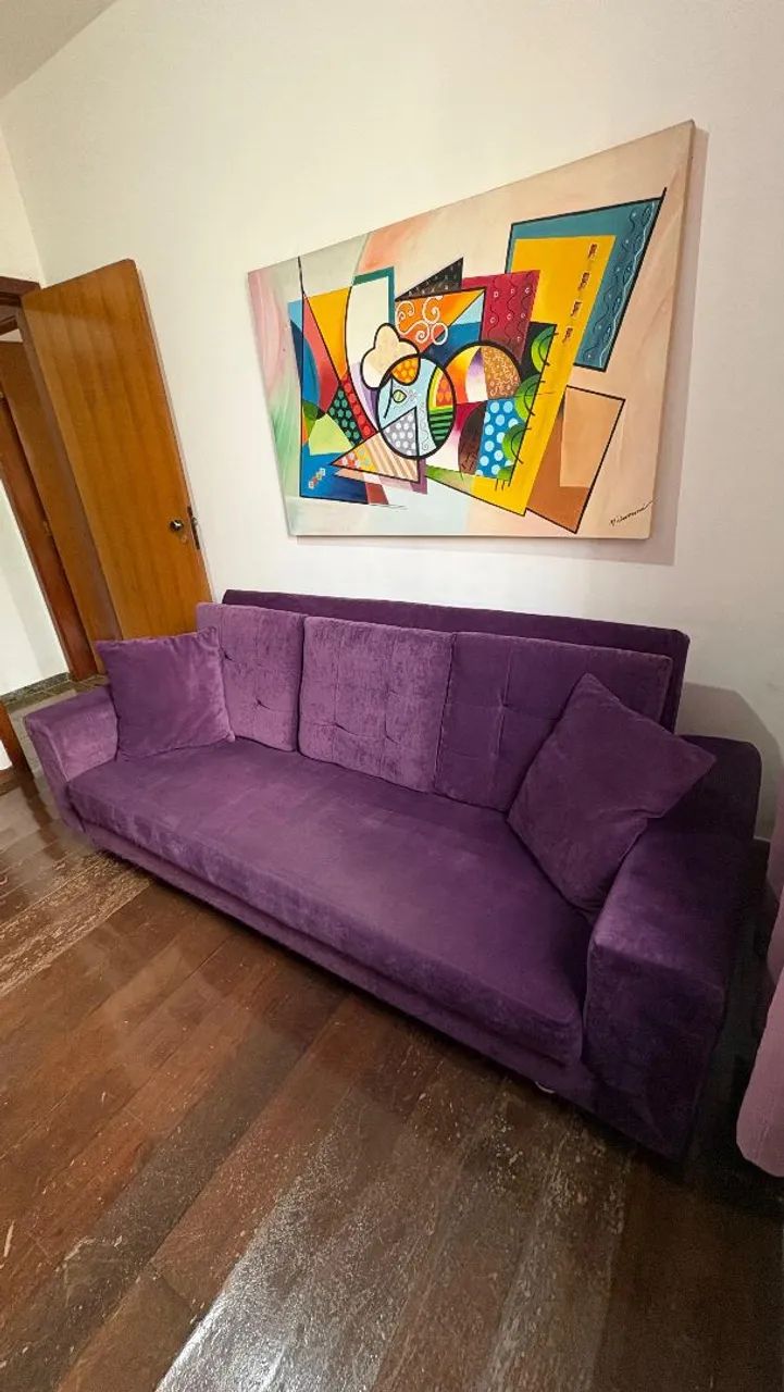 Sofa Cama Retrátil de 3 lugares - Foto 3