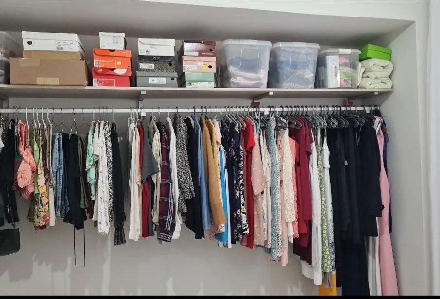 Closet arara cabideiro com prateleira mdf - Foto 3