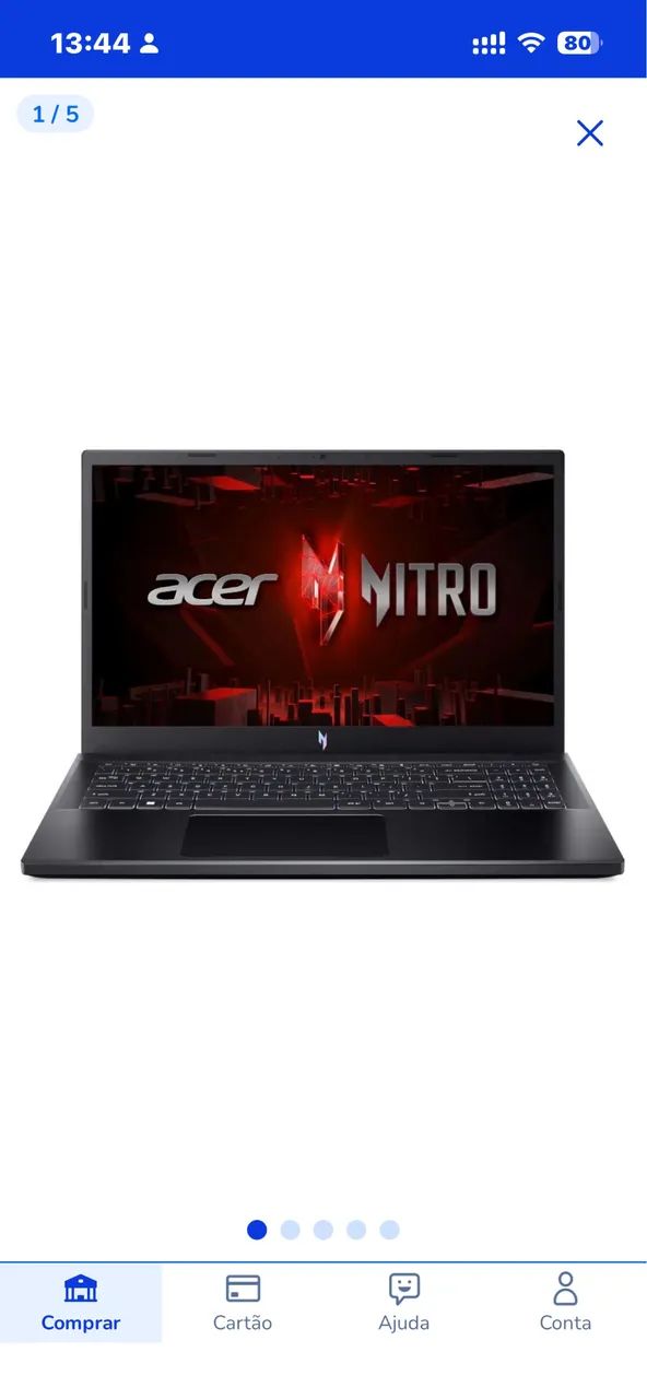 Vendo notebook gamer Acer Nitro 5  - Foto 3
