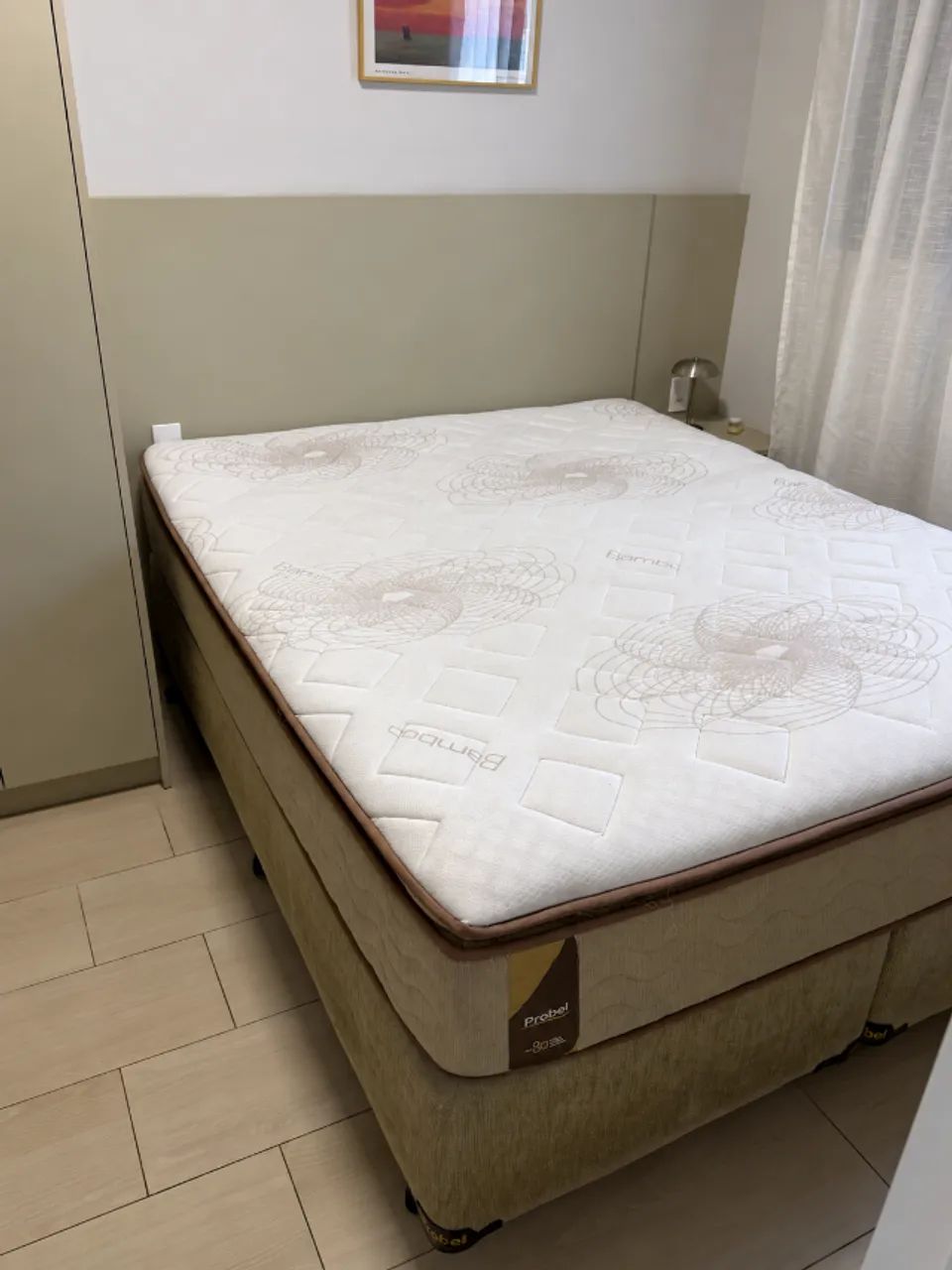 Cama Box Queen Probel Athos Bambu Completa - Molas Ensacadas - Foto 2