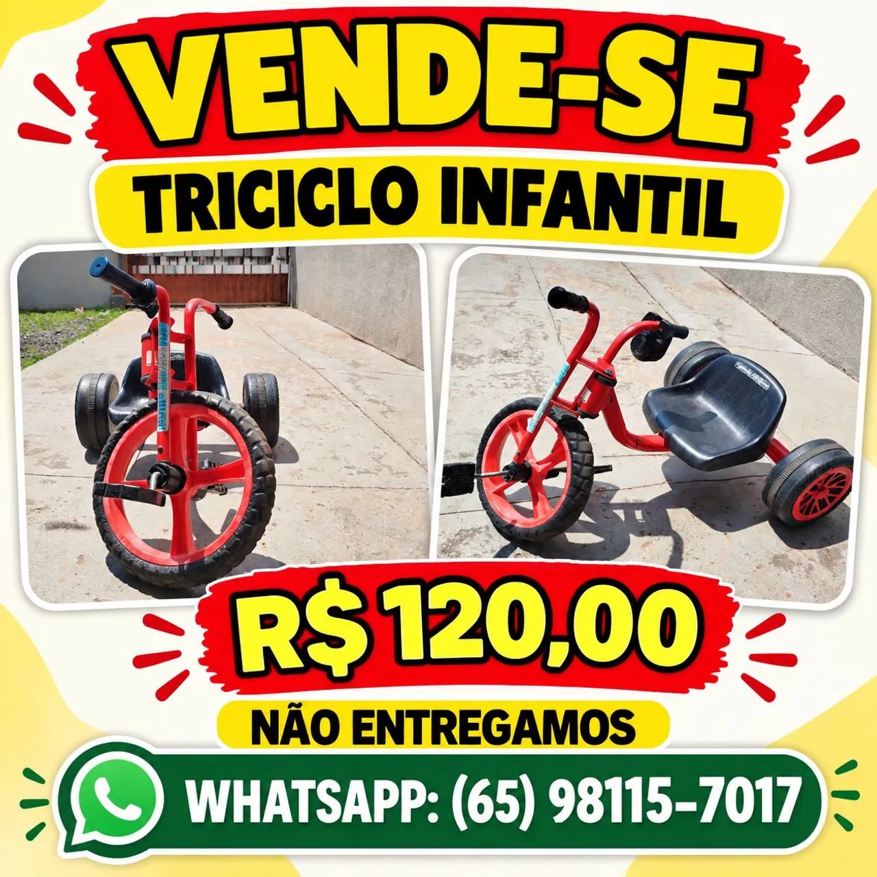 Triciclo Infantil 