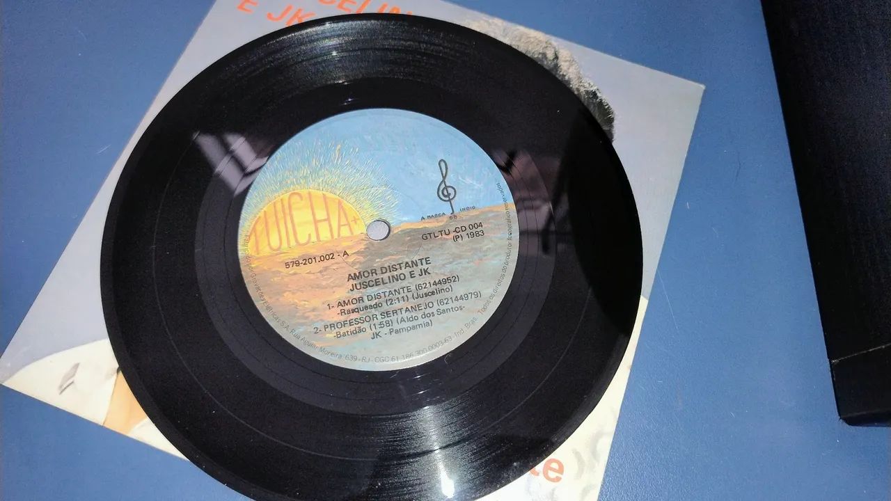 Disco vinil Compacto Juscelino e JK  Amor distante de 1983 - Foto 5
