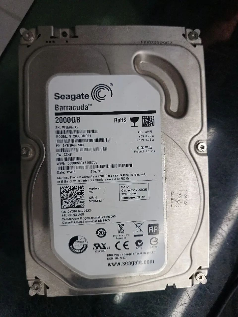 Hd seagate 2tb cftv dvr nvr cpu jogos  - Foto 4