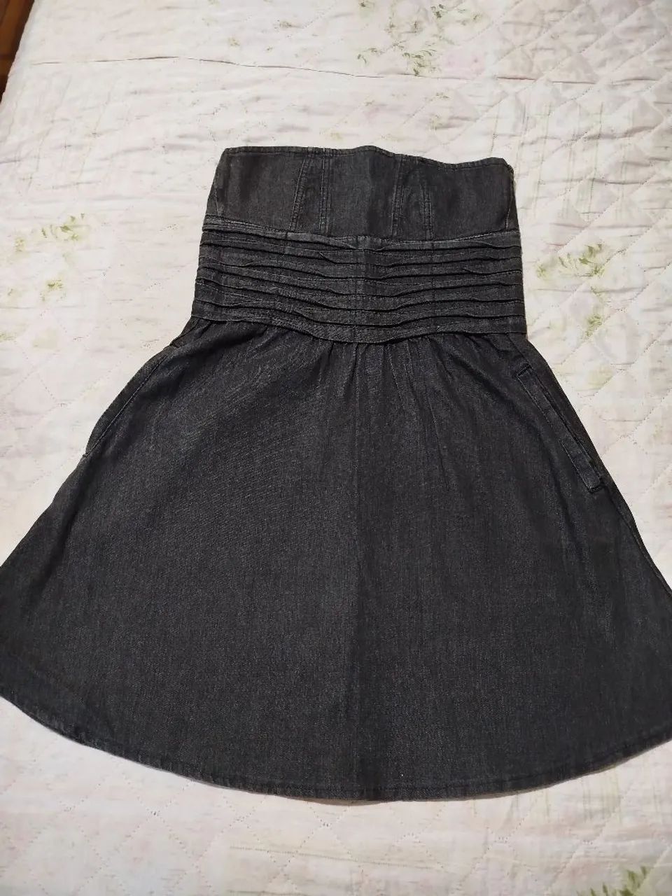 Vestido Jeans preto Tam 38 