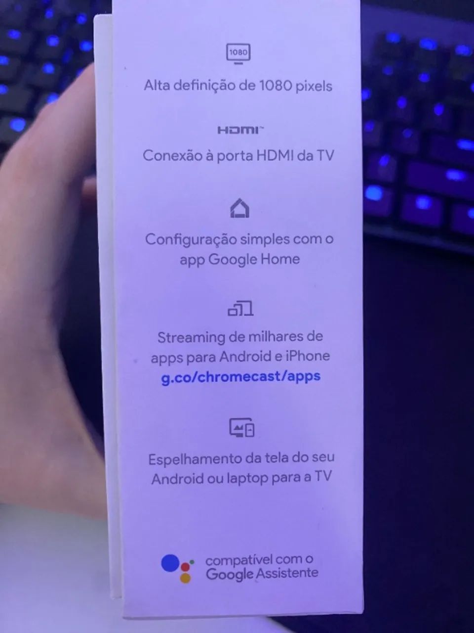 Chromecast 3 Original Google (GA00439-BR) - Perfeito Estado - Foto 4