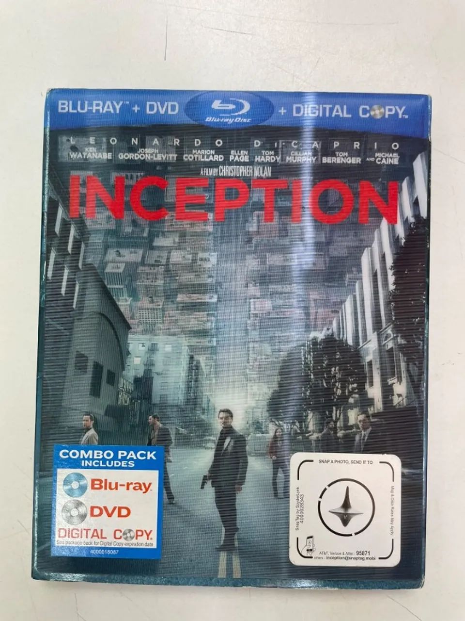 BLU-RAY + DVD INCEPTION - A ORIGEM - COMBO PACK ORIGINAL 