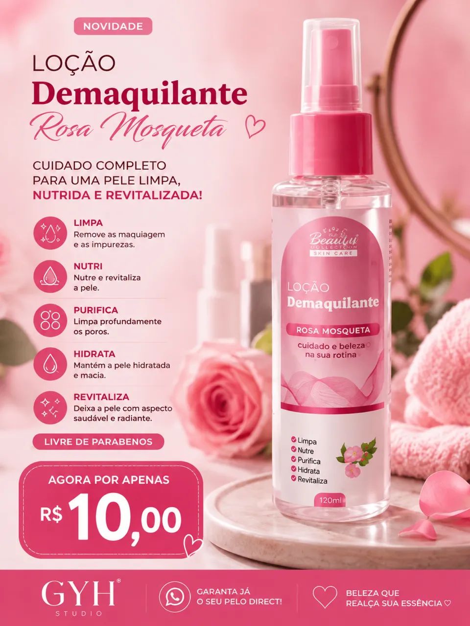 Demaquilante de maquiagem