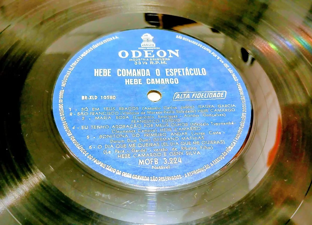 LP Vinil Hebe Camargo Anos 1960 Comanda o Espetáculo - Foto 4