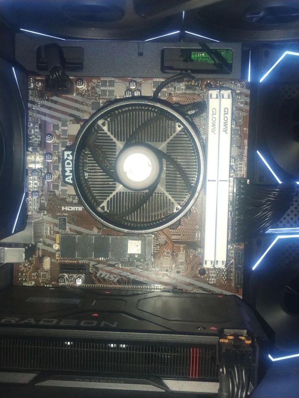 PLACA MÃE MSI A520M-A PRO E PROCESSADOR RYZEN 5 5500 - Foto 2
