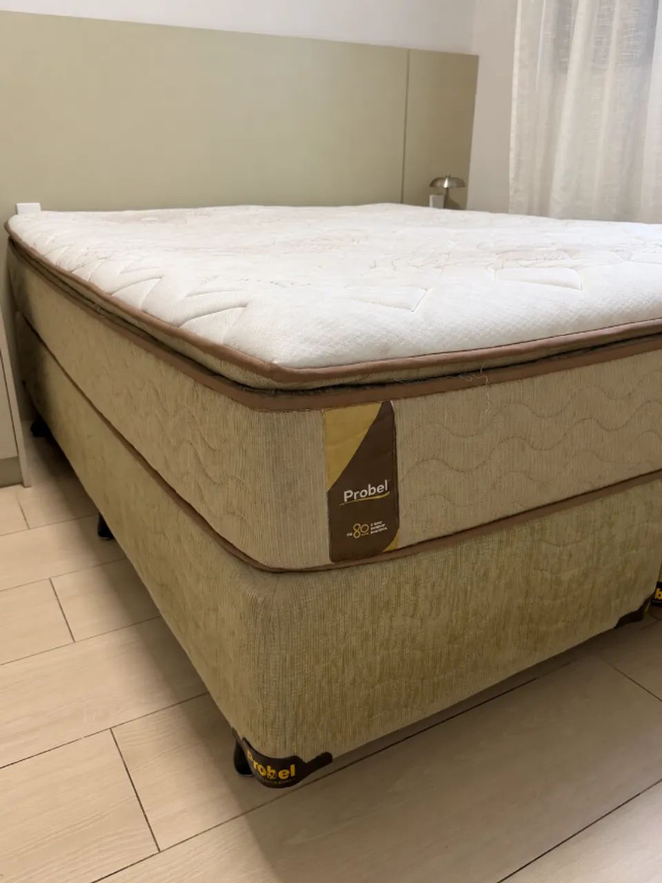 Cama Box Queen Probel Athos Bambu Completa - Molas Ensacadas - Foto 4