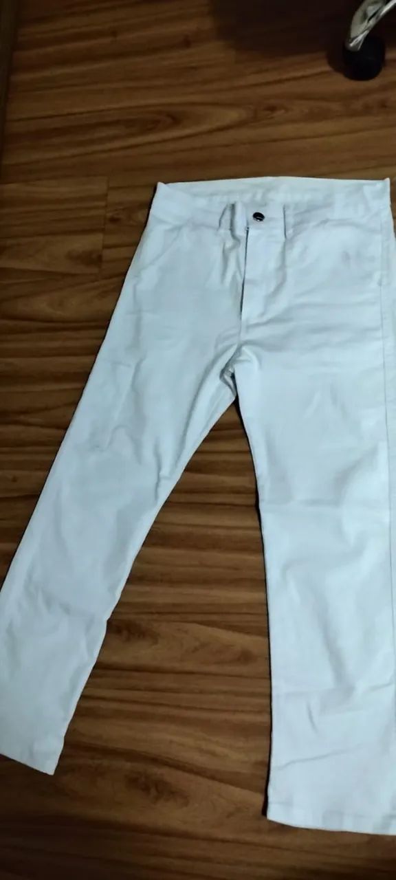 Calça branca masculina 42