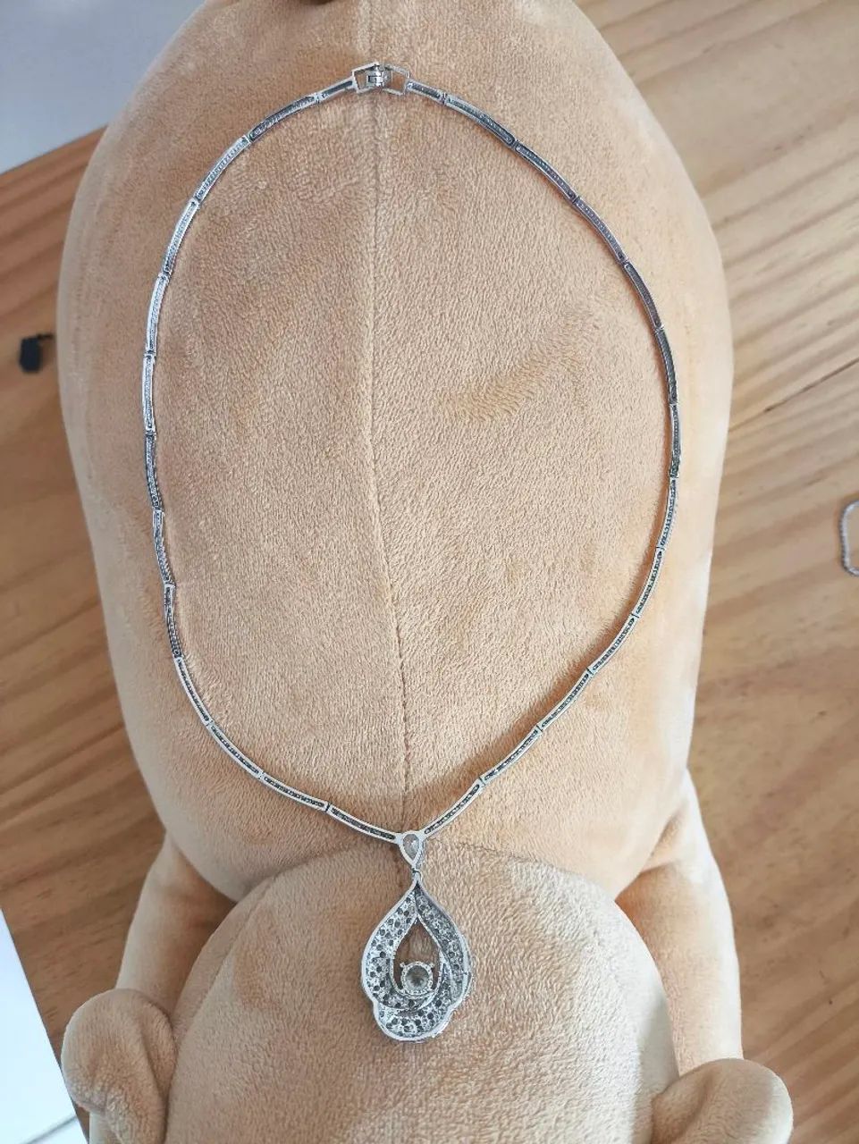 Colar banhado a prata cravejado de zircônia  - Foto 4