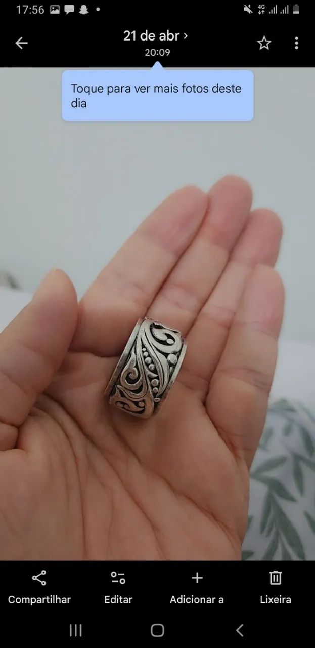 Anel Dedeira prata 925 - Foto 2