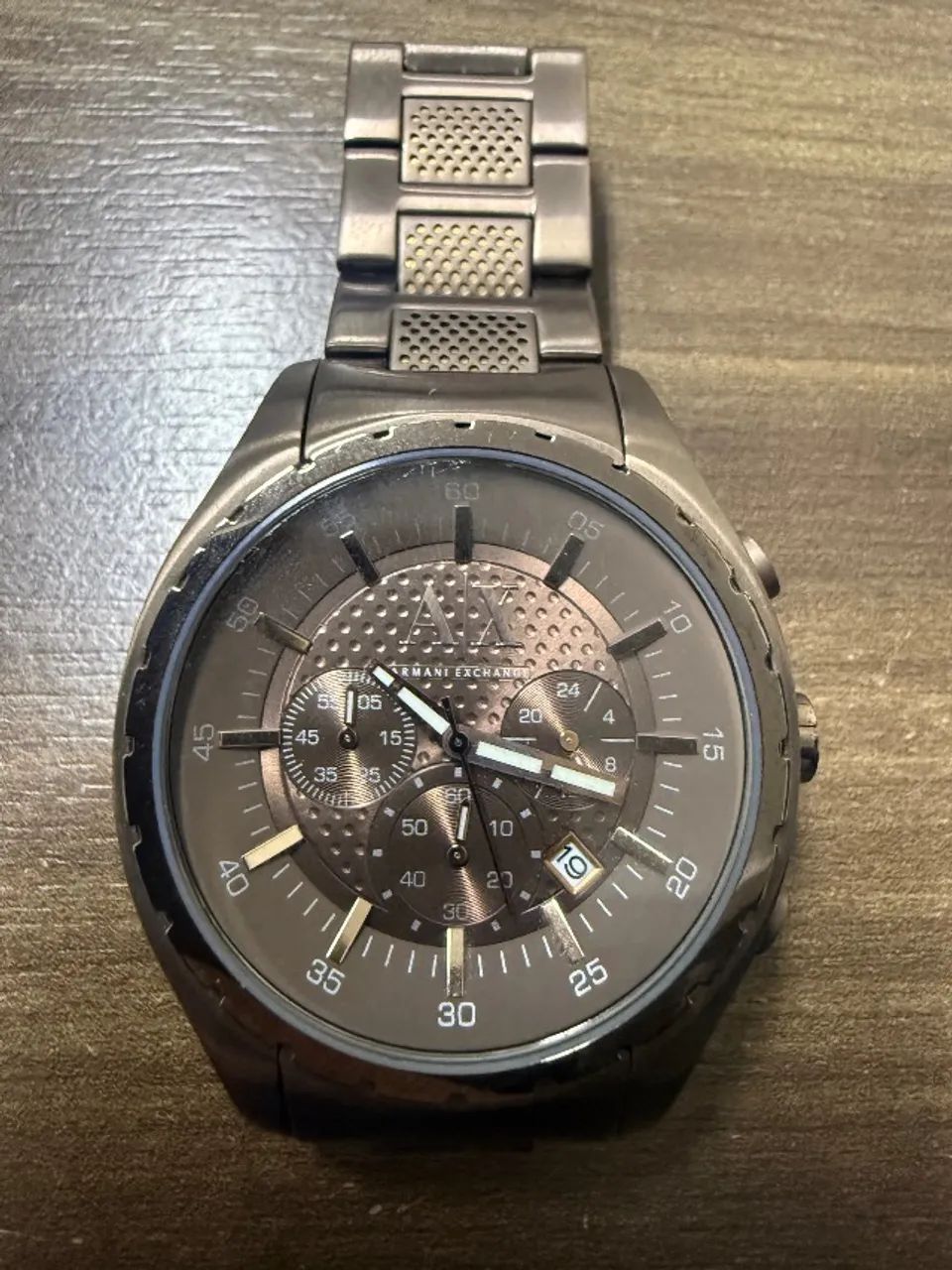 Relógio Armani Exchange AX1179 Cronógrafo 45mm - Bom Estado