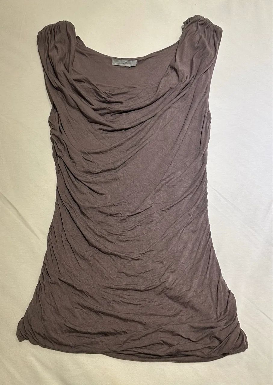 H&M 2 blusas drapeadas tam P - Foto 2