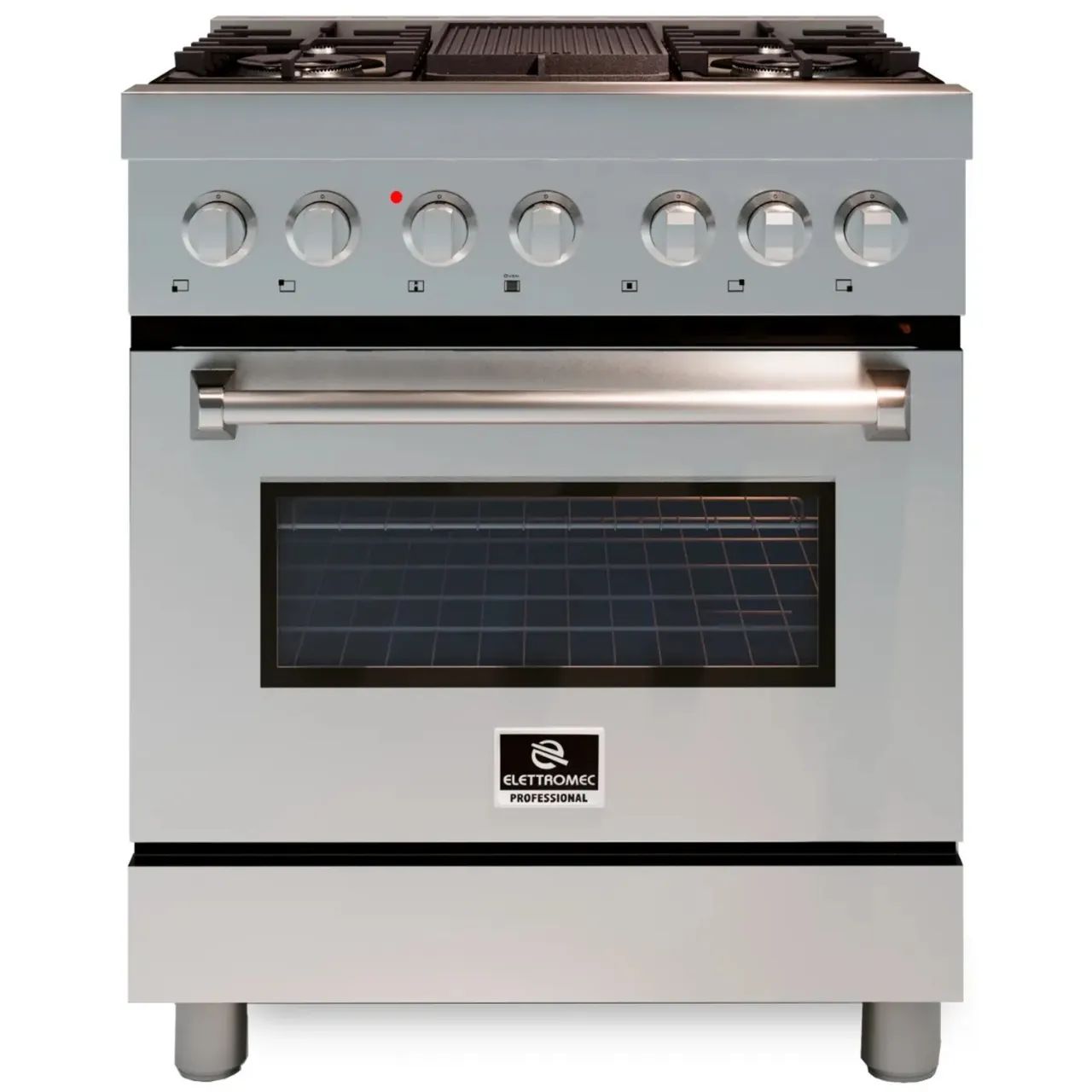 Fogão Elettromec Professional 5 Bocas Gás/Forno Elétrico 220v - Foto 5